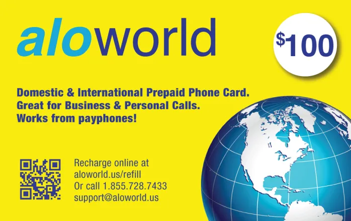 Aloworld Calling Card $100