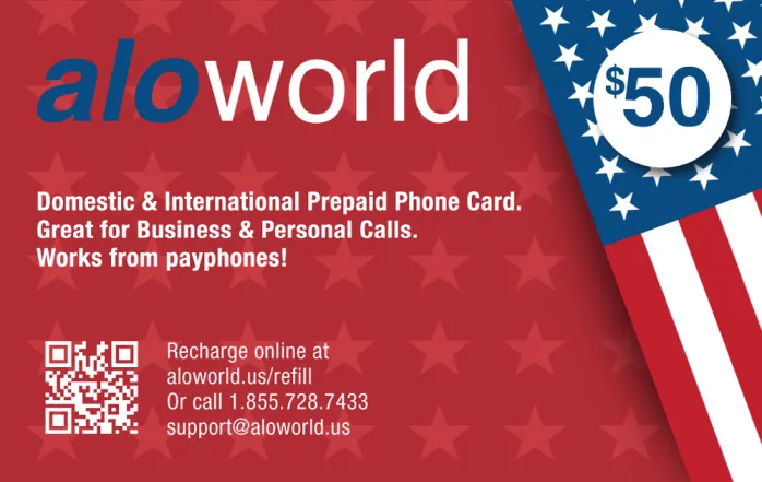 Aloworld Calling Card $50