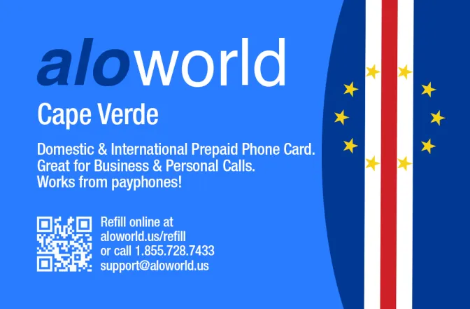 Aloworld cape_verde Calling Card. Call cape_verde from USA & Canada