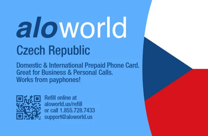 Aloworld czech_republic Calling Card. Call czech_republic from USA & Canada