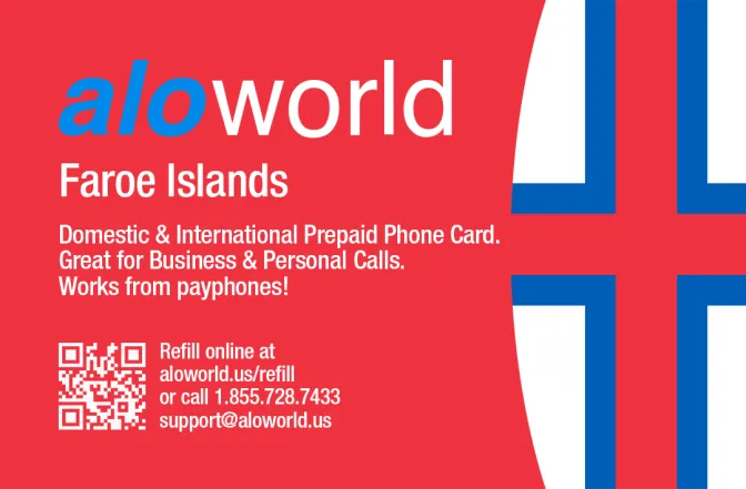 Aloworld faroe_islands Calling Card. Call faroe_islands from USA & Canada