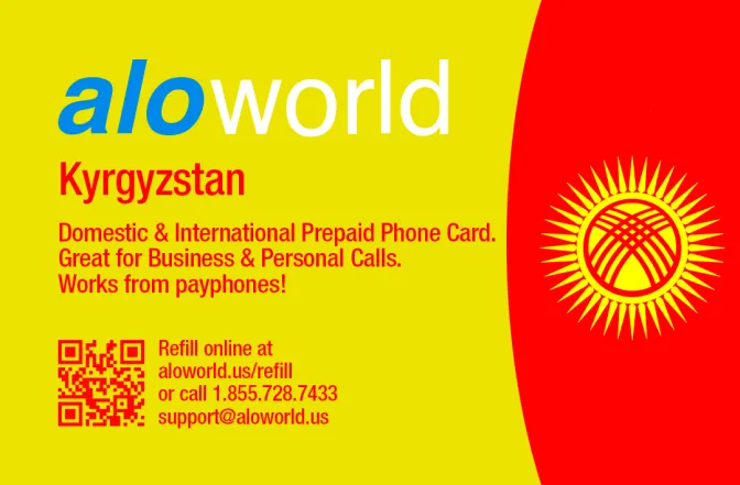 Call kyrgyzstan from United States or Canada cheap and easy with a calling card.