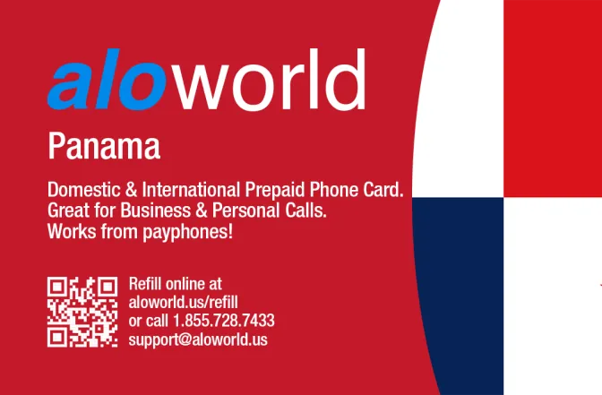 Call Panama from United States or Canada cheap and easy with a calling card.